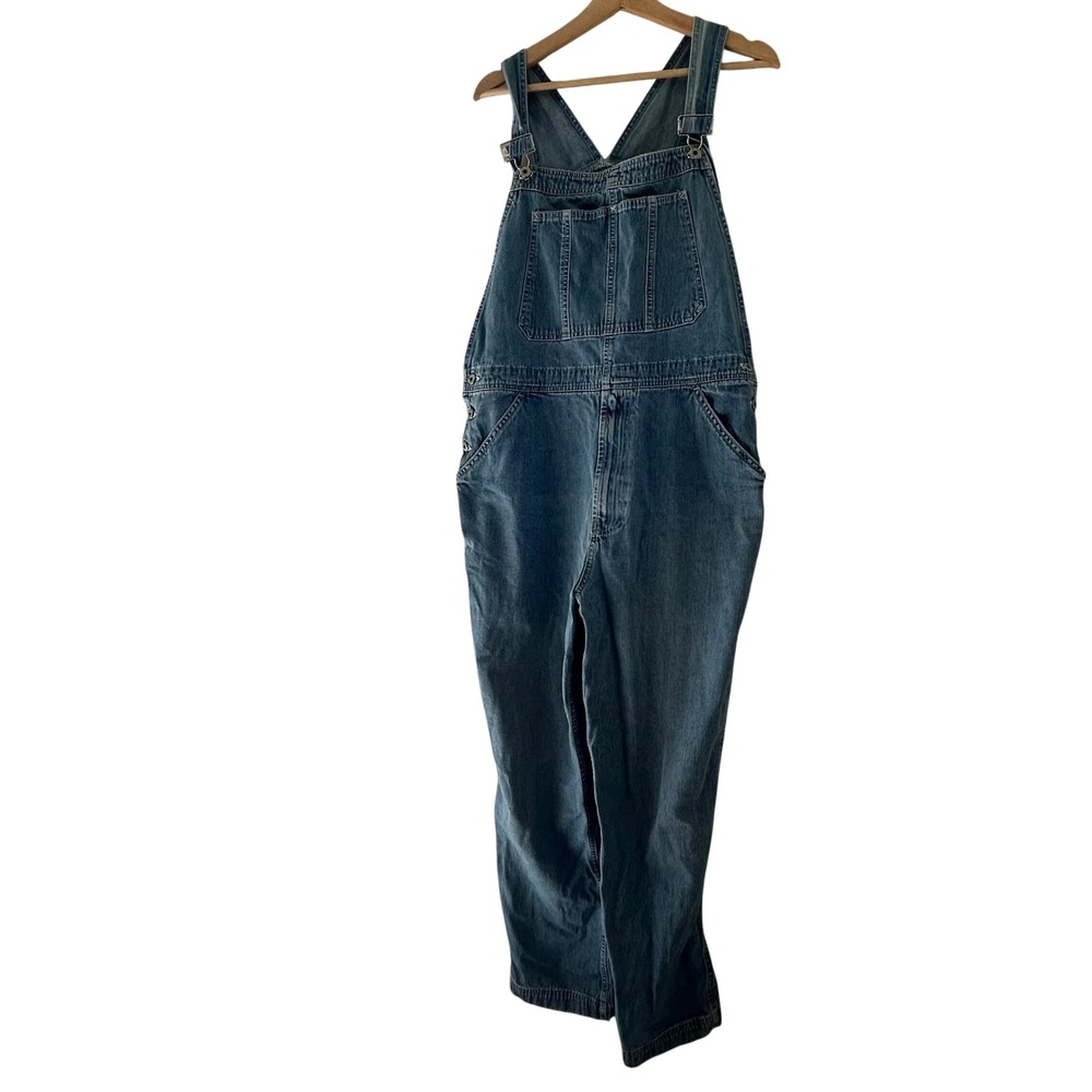 Vintage Gap Blue Jeans Denim Carpenter Overalls Medium Wash 90s Workwear Sz L